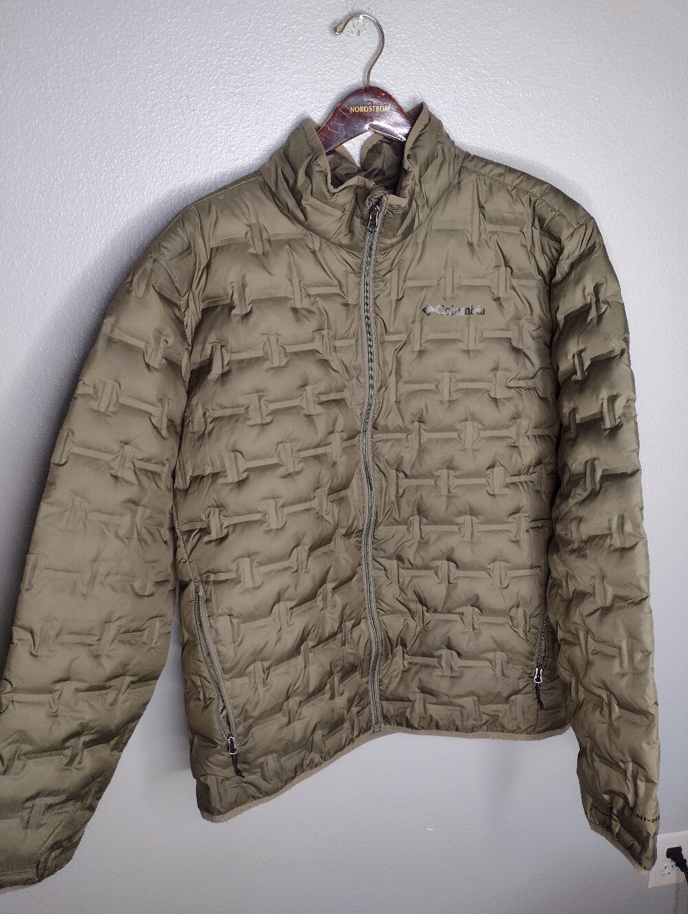 Columbia Men’s Delta Ridge II Down Jacket Coat XL Green Omni-Heat Y